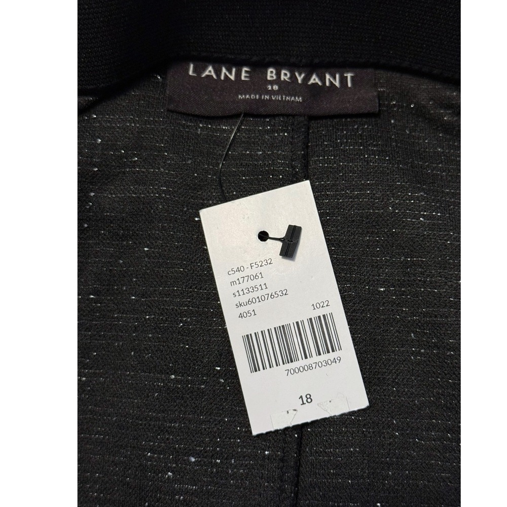 Brand New Lane Bryant Black Tweed Mini Skirt Womens Size 18 Office Career Event - Picture 6 of 16